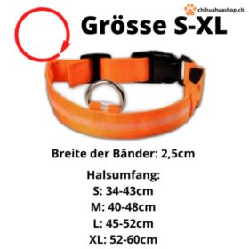 Hundeleuchtband LED S-XL