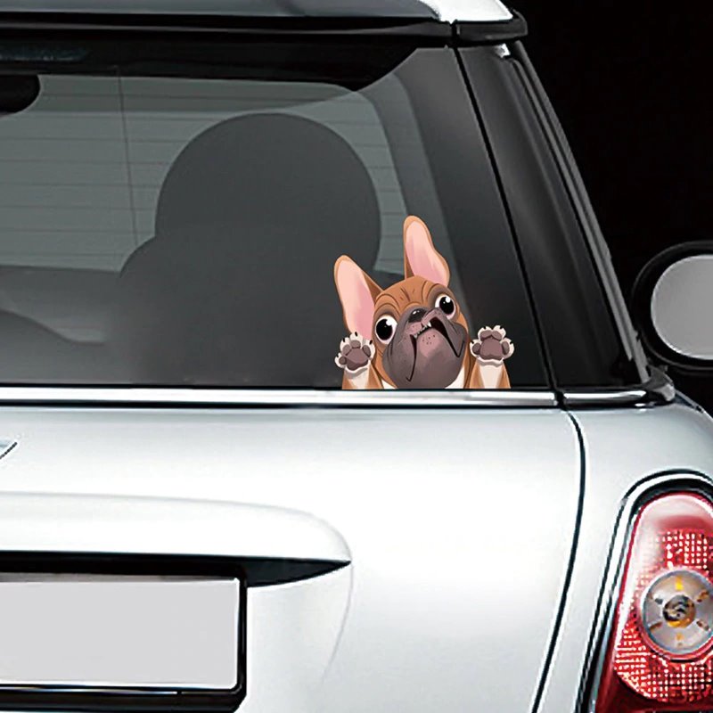 Französische Bulldogge Aufkleber Autofenster Dekoration 3 verschiedene  Modelle -  Zürich