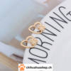 Hund / Dog Herz mit Pfote Silber oder Gold Ohr-Schmuck / Ohrring für Hundefreunde – Bild 2