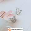 Hund / Dog Herz mit Pfote Silber oder Gold Ohr-Schmuck / Ohrring für Hundefreunde – Bild 8