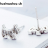 Ohrschmuck / Ohrring Hund / Welpe Silber oder Gold – Bild 2