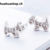 Ohrschmuck / Ohrring Hund / Welpe Silber oder Gold – Bild 9