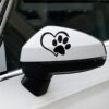 Hundepfote Herz Auto Aufkleber – Bild 4