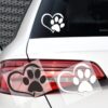 Hundepfote Herz Auto Aufkleber – Bild 7