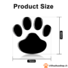 2 Auto Aufkleber Design Pfote 3D Tier Hund Katze Bär Fußabdruck Aufkleber Auto Aufkleber Silber oder Schwarz – Bild 6