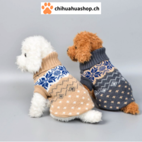 Warme weiche Strick-Haustier Hunde Pullover, Weste für kleine und mittlere Hunde Grau oder Beige