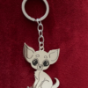 Schlüsselanhänger CHIHUAHUA Silber