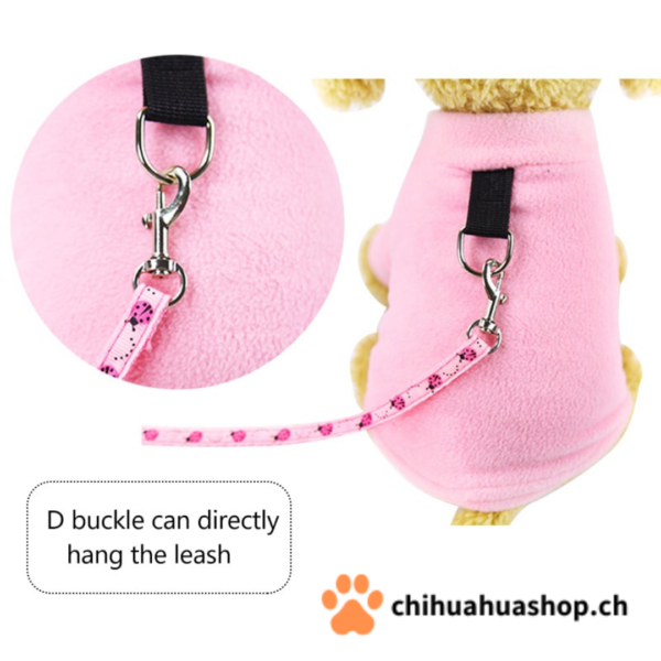 T-Shirt Weste für Hunde / Welpe Hundeweste mit Ring für Leine Rosa, Marineblau und Rot