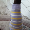 Weiche, warme gestrickte Hundepullover Blau / Rot / Vilolett / Herz Muster