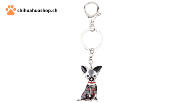 Bonsy Design  Schlüssel Anhänger Chihuahua Emaille