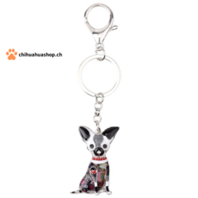 Bonsy Design  Schlüssel Anhänger Chihuahua Emaille