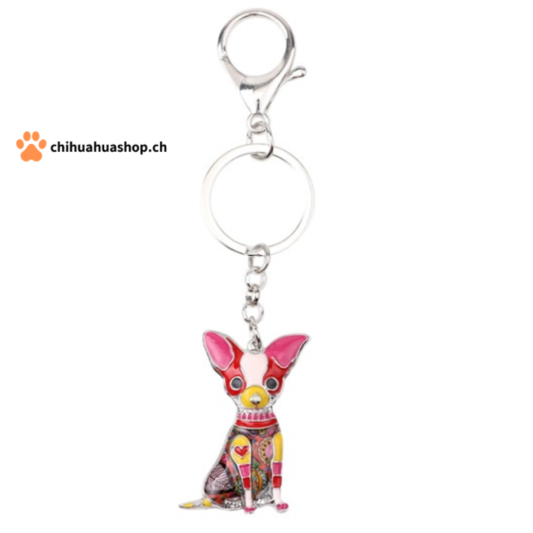 Bonsy Design  Schlüssel Anhänger Chihuahua Emaille