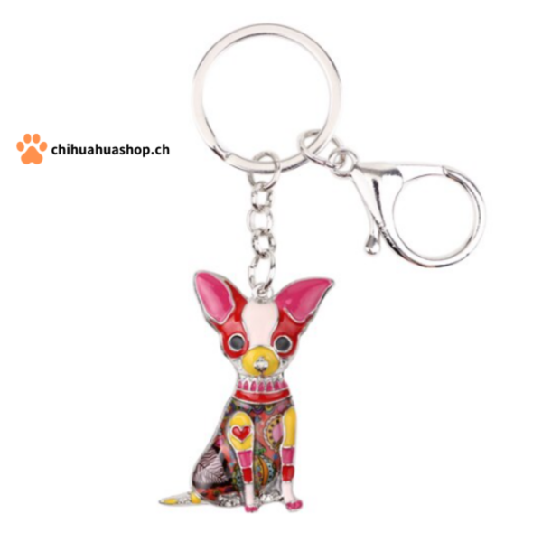 Bonsy Design  Schlüssel Anhänger Chihuahua Emaille