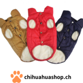 Warme Hundeweste / Jacke mit Fleecefütterung