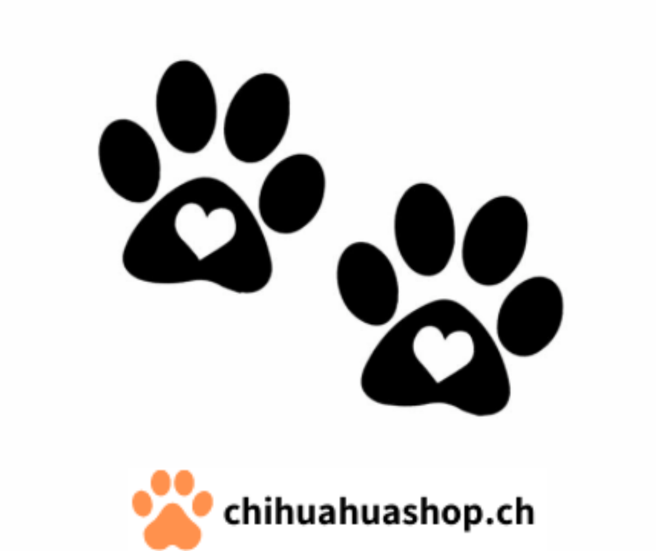 Hunde Pfoten Auto Aufkleber mit Herz 14,7X11,3 CM silber oder schwarz -   Zürich