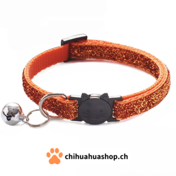 Halsband für kleine Hunde oder Katzen Modell Katzen mit Glöckchen (abnehmbar)