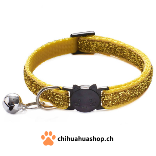 Halsband für kleine Hunde oder Katzen Modell Katzen mit Glöckchen (abnehmbar)