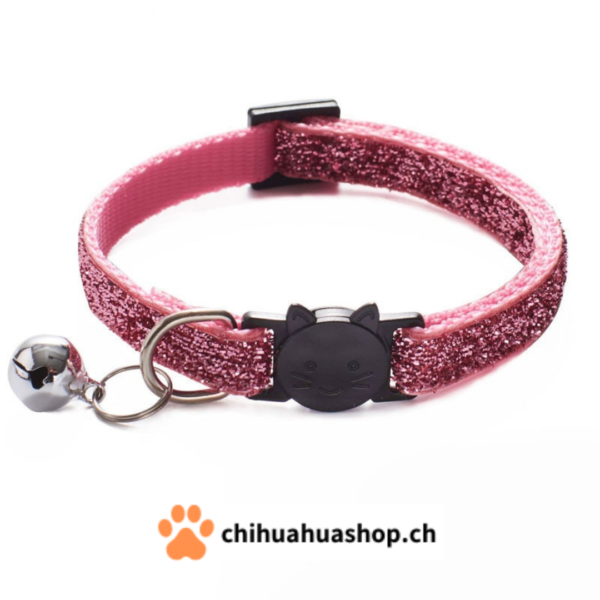 Halsband für kleine Hunde oder Katzen Modell Katzen mit Glöckchen (abnehmbar)