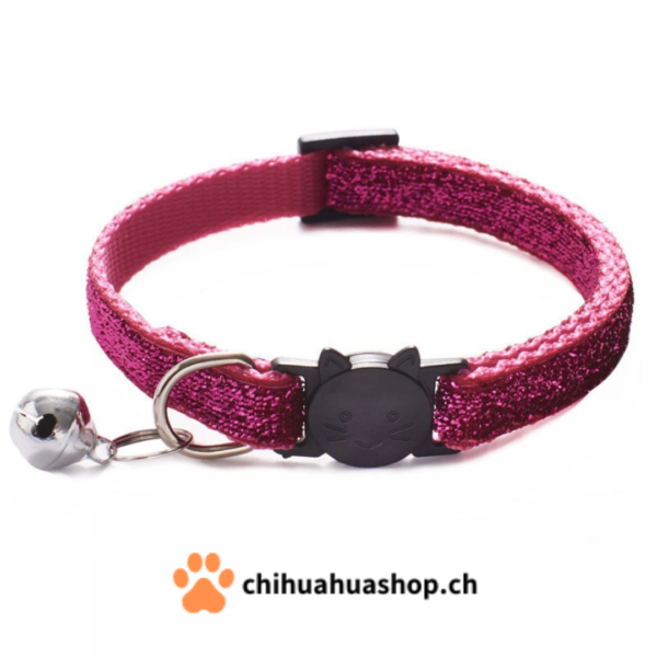 Halsband für kleine Hunde oder Katzen Modell Katzen mit Glöckchen (abnehmbar)