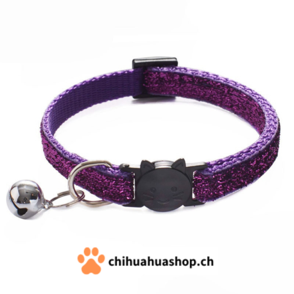 Halsband für kleine Hunde oder Katzen Modell Katzen mit Glöckchen (abnehmbar)