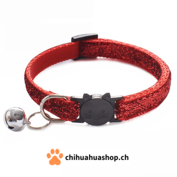 Halsband für kleine Hunde oder Katzen Modell Katzen mit Glöckchen (abnehmbar)