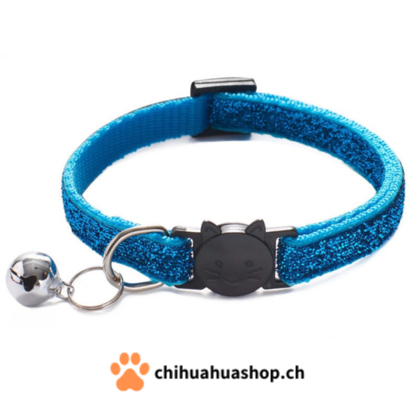 Halsband für kleine Hunde oder Katzen Modell Katzen mit Glöckchen (abnehmbar)