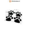 4 Stück Hunde / Katzen Pfoten , dog cat footprint PVC Aufkleber für Auto Abziehbilder Stossstange Windschutzscheibe Spiegel Kühlschrank Wand