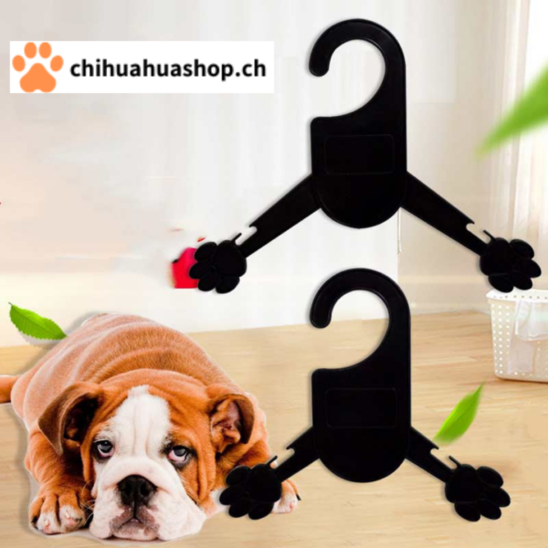 5 Kleiderbügel für Hunde-Kleidung Kunststoff