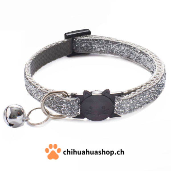 Halsband für kleine Hunde oder Katzen Modell Katzen mit Glöckchen (abnehmbar)