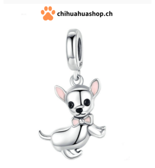 Anhänger Schmuck Chihuahua Hund / Dog 925er Sterling Silber