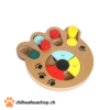 Intelligenzspiel / Beschäftigungsspiel Farbig für kleine Hunde und Katzen aus Holz