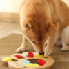 Intelligenzspiel / Beschäftigungsspiel Farbig für kleine Hunde und Katzen aus Holz