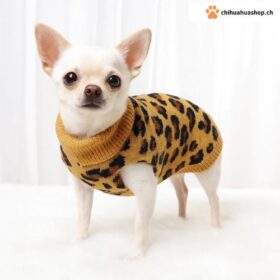 Leopardenmuster Hundepullover – Strickpullover für Hunde & Welpen