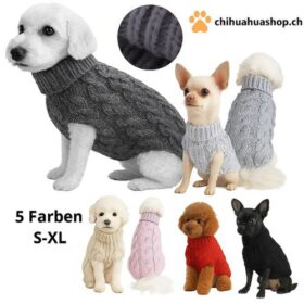 Warmer Hundepullover mit Rollkragen