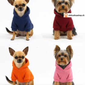 Bequemer Baumwoll-Kapuzenpullover für kleine Hunde & Welpen