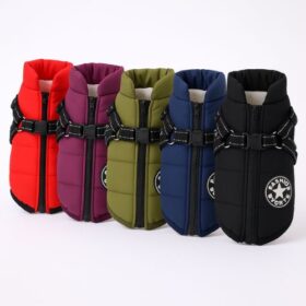 Wasser- & Schneeabweisende Winter Hundejacke